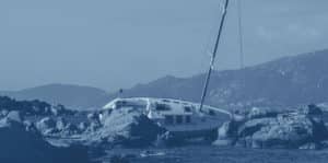 Wrecked Sailboat - Boat Accident Lawyer